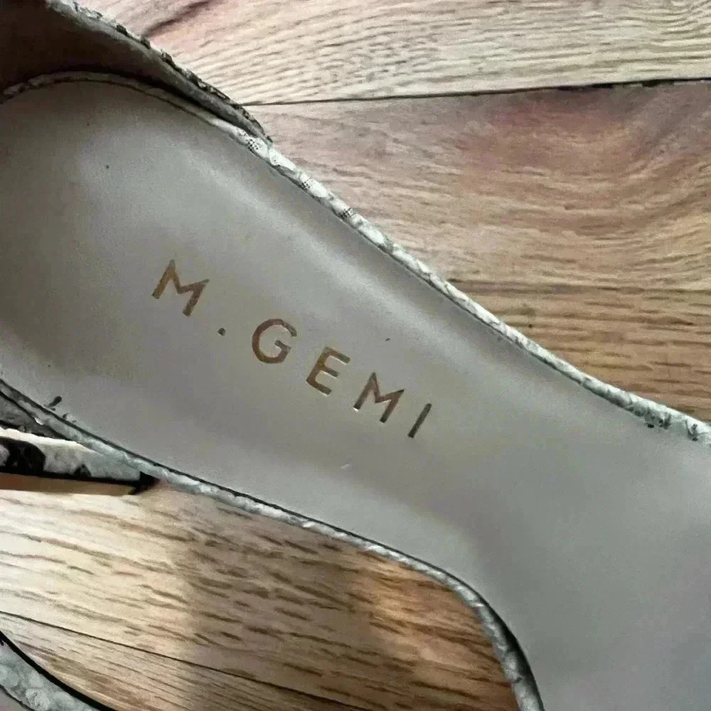 M.Gemi Snakeskin high-heeled Size 7 - Picture 3 of 6